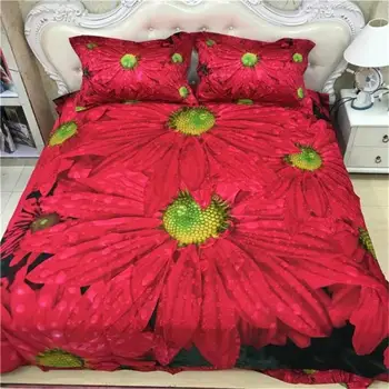 3D Red Flower Daisy Bedding Set Queen Size 100% Cotton Printed Bedsheets Quilt Cover Pillowcase Home Textile Set for Sale
3D Red Flower Daisy Bedding Set Queen Size 100% Cotton Printed Bedsheets Quilt Cover Pillowcase Home Textile Set for Sale