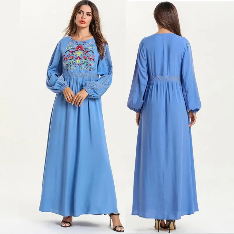 Muslim Fashion Dress 2019 Summer New Muslim Embroidery Tie Middle East Long Sleeve Dress Abaya Turkish Kaftan Plus Size M-4XL
Muslim Fashion Dress 2019 Summer New Muslim Embroidery Tie Middle East Long Sleeve Dress Abaya Turkish Kaftan Plus Size M-4XL
