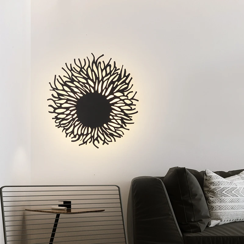 Modern LED wall lamp bedroom bedside decorative wall lamp living room aisle staircase balcony dressing room light fixture Black
Modern LED wall lamp bedroom bedside decorative wall lamp living room aisle staircase balcony dressing room light fixture Black