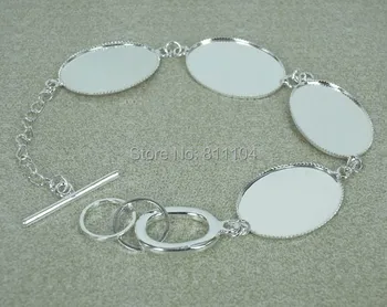 18x25mm New Silver tone Plated Copper Blank Bases Oval Bezel Cabochon Settings Buckle Chain Bangle Bracelet Blank Wholesale
18x25mm New Silver tone Plated Copper Blank Bases Oval Bezel Cabochon Settings Buckle Chain Bangle Bracelet Blank Wholesale