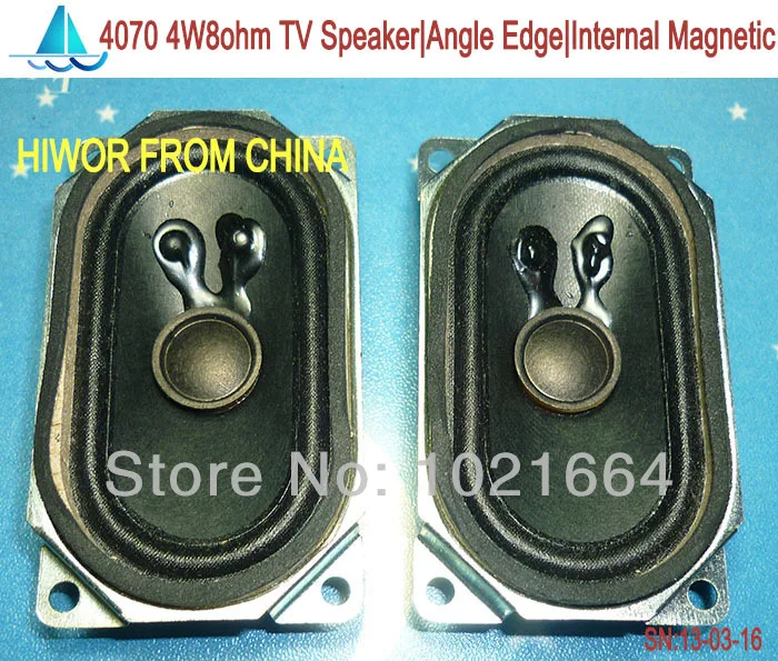 10pcs Acoustic Loudspeaker 8 Ohm 4W 4070 TV Speaker Angle Edge Internal Magnetic
10pcs Acoustic Loudspeaker 8 Ohm 4W 4070 TV Speaker Angle Edge Internal Magnetic