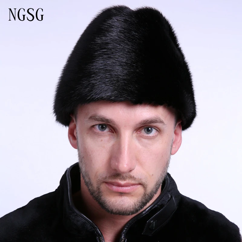 Black Fur Men Hat Real Mink Winter Quinquagenarian Cold Keep Warm Soft High Quality The Best Father Festival Gift EA4050-5
Black Fur Men Hat Real Mink Winter Quinquagenarian Cold Keep Warm Soft High Quality The Best Father Festival Gift EA4050-5