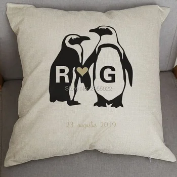 Canvas Personalized penguin with InitialsWedding Pillow Cover,wedding favor,party favor,decorative Sofa Throw Pillow Cover
Canvas Personalized penguin with InitialsWedding Pillow Cover,wedding favor,party favor,decorative Sofa Throw Pillow Cover