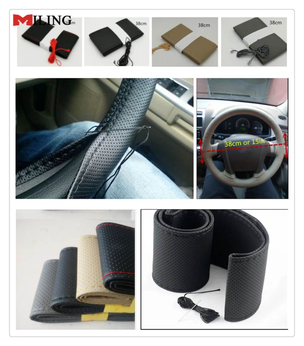 car accessories Hand sewing steering wheel cover 38CM for Nissan Juke Juke-R IDS Gripz ZEOD Sport Note NV200 2020
car accessories Hand sewing steering wheel cover 38CM for Nissan Juke Juke-R IDS Gripz ZEOD Sport Note NV200 2020