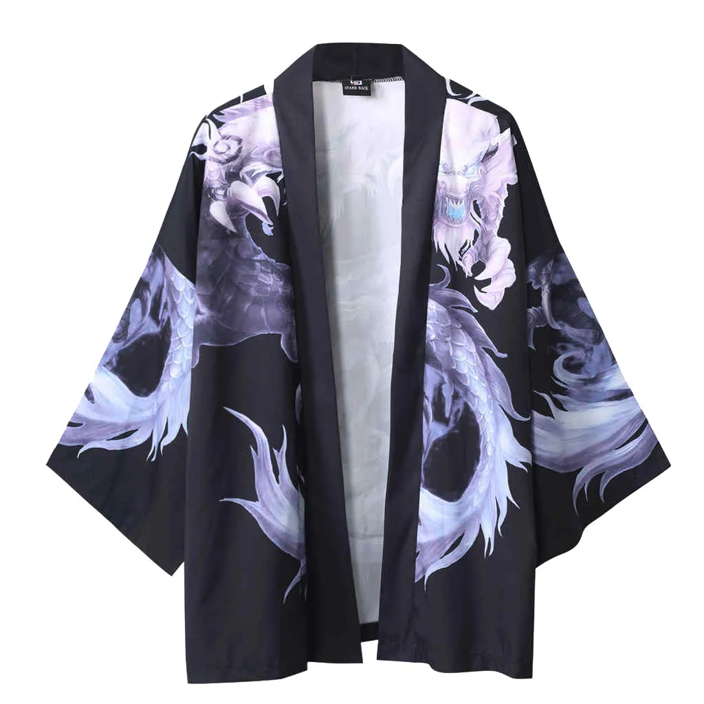 Summer Men's shirt Japanese Five Point Sleeves kimono cardigan Kimono Mens And Womens Shirt men Blouse Top Camiseta hombre
Summer Men's shirt Japanese Five Point Sleeves kimono cardigan Kimono Mens And Womens Shirt men Blouse Top Camiseta hombre