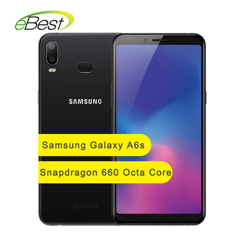 

Samsung Galaxy A6s G6200 Smartphone 6.0" 6GB RAM 64GB/128GB ROM Snapdragon 660 Octa Core Mobile Phone 3300mAh Android Cellphone