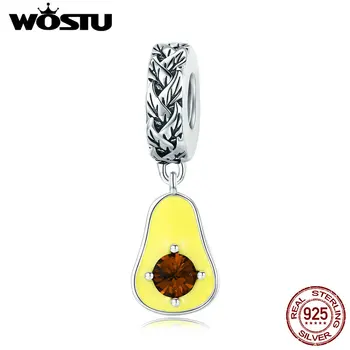 WOSTU 100% 925 Sterling Silver Fruit Avocado Glitter Zircon Charms Beads For Woman Bracelet Pendants Party Summer Jewelry CTC014 
WOSTU 100% 925 Sterling Silver Fruit Avocado Glitter Zircon Charms Beads For Woman Bracelet Pendants Party Summer Jewelry CTC014