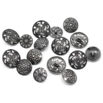 Urijk 50PCs Mixed Metal Buttons For Needlework Pattern Carved Shank Buttons For Clothes Sewing Scrapbooking DIY Craft 
Urijk 50PCs Mixed Metal Buttons For Needlework Pattern Carved Shank Buttons For Clothes Sewing Scrapbooking DIY Craft