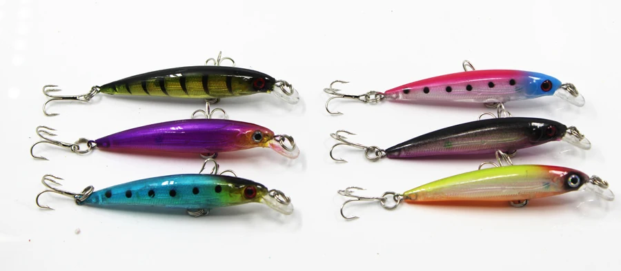 Free Shipping Minnow Fishing Lure 8cm/ 6g/pc Floating Lures Hard Bait With 2 Hooks 6pcs/lot Multi-corlors
Free Shipping Minnow Fishing Lure 8cm/ 6g/pc Floating Lures Hard Bait With 2 Hooks 6pcs/lot Multi-corlors