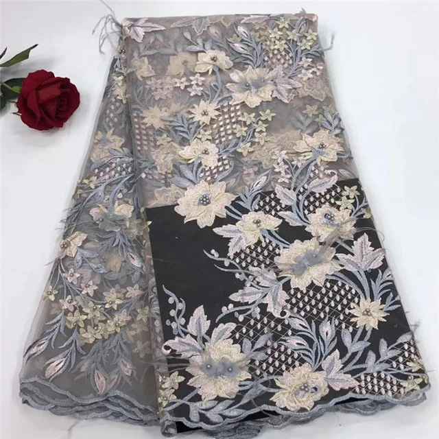 2018 High Quality Lace Nigerian Lace Fabric With Beaded And Feather Embroidery Tulle French Lace
2018 High Quality Lace Nigerian Lace Fabric With Beaded And Feather Embroidery Tulle French Lace