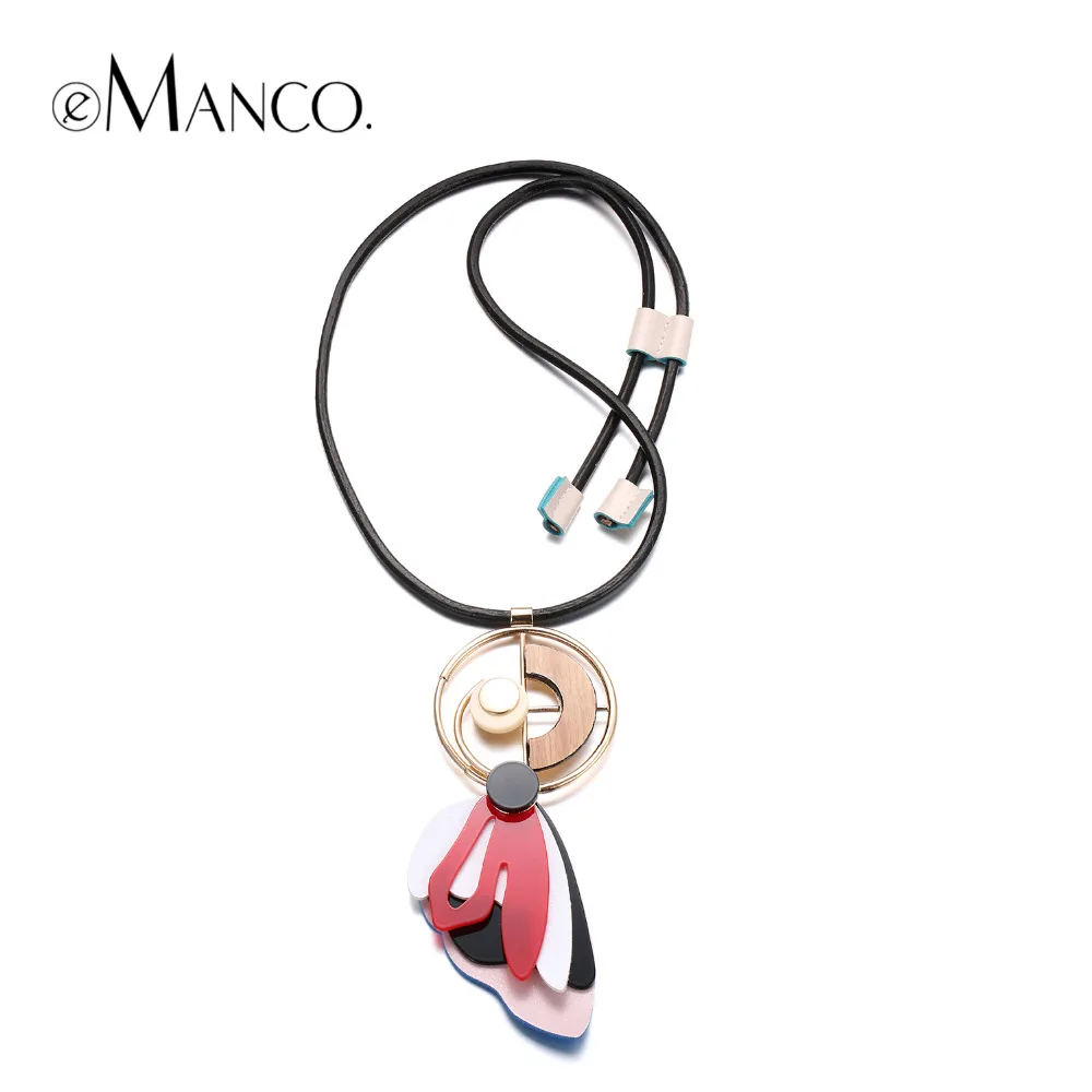 eManco Trendy Exaggerated Geometric Statement Pendant & Necklace for Women Resin Rope Wood Metal Adjustable Jewelry
eManco Trendy Exaggerated Geometric Statement Pendant & Necklace for Women Resin Rope Wood Metal Adjustable Jewelry