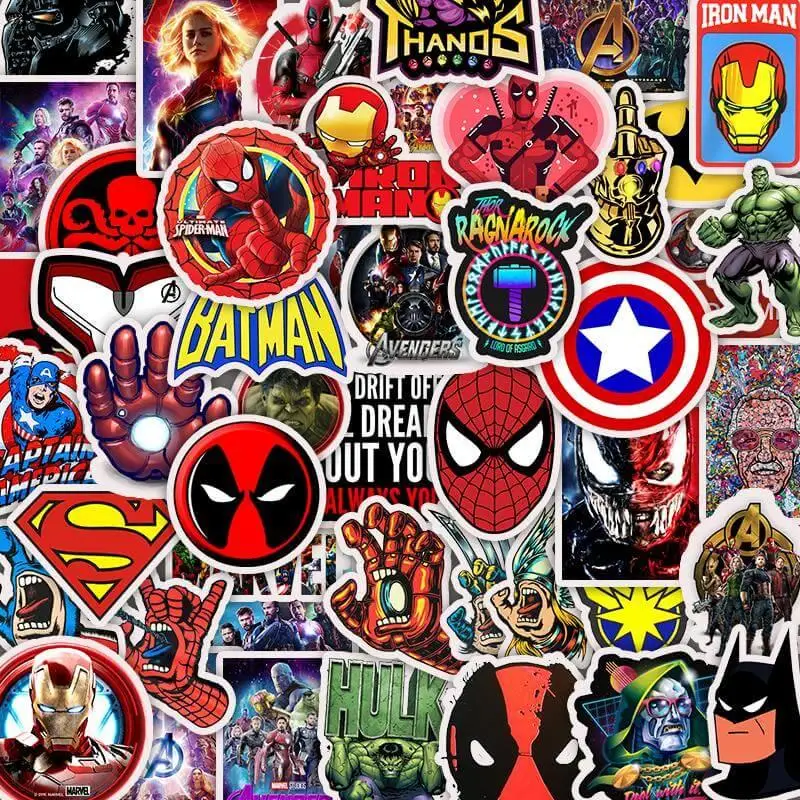 50 PCS Marvel Avengers Endgame Stickers Cartoon Super Heroes Movie Sticker For Laptop Luggage Skateboard Kids Toy Stickers
50 PCS Marvel Avengers Endgame Stickers Cartoon Super Heroes Movie Sticker For Laptop Luggage Skateboard Kids Toy Stickers