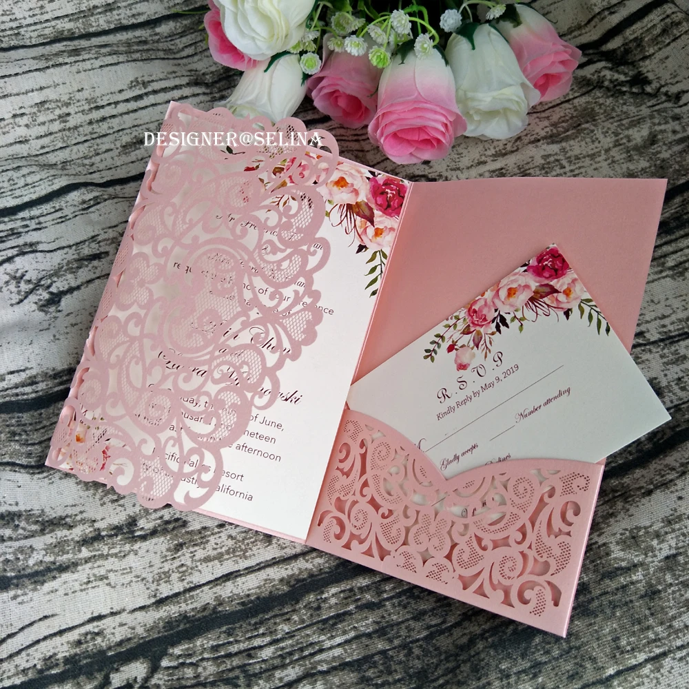 20+ Color Laser Cut Trifold Pocket wedding invitations card Cover Invitationsfor Quinceanera Bridal Shower Engagement
20+ Color Laser Cut Trifold Pocket wedding invitations card Cover Invitationsfor Quinceanera Bridal Shower Engagement