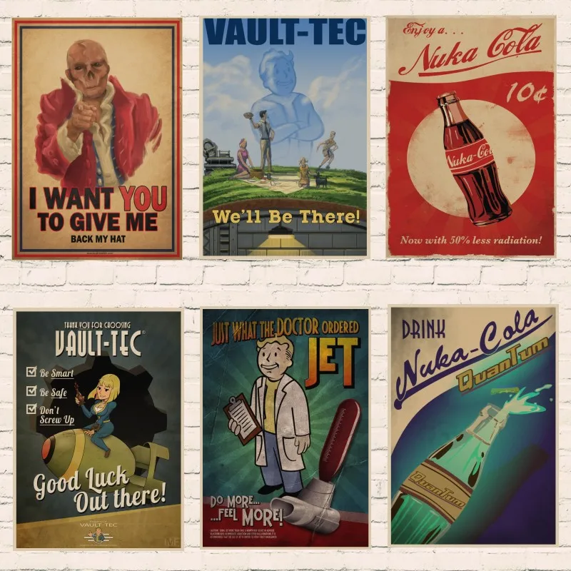 Fallout 3 4 Game Poster Fallout Series Game retro Poster Retro Kraft Paper Bar Cafe Home Decor Painting Wall Sticker Z8
Fallout 3 4 Game Poster Fallout Series Game retro Poster Retro Kraft Paper Bar Cafe Home Decor Painting Wall Sticker Z8