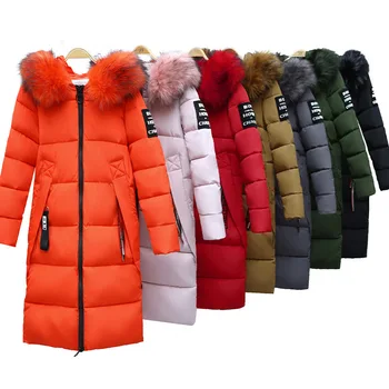Down coat women Fashion Winter Large Collar Hooded Cotton Wadded Clothing Women coat Long Thicken Outerwear Slim Warm overcoat
Down coat women Fashion Winter Large Collar Hooded Cotton Wadded Clothing Women coat Long Thicken Outerwear Slim Warm overcoat