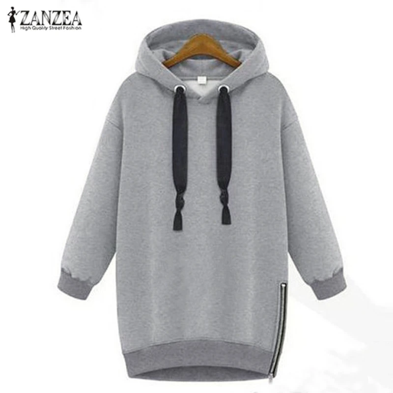 Women's Hoodies ZANZEA 2019 Hooded Pullovers Female Jackets Autumn Casual Fleece Side Zipper Jumpers Plus Size Sweatshirts S-5XL
Women's Hoodies ZANZEA 2019 Hooded Pullovers Female Jackets Autumn Casual Fleece Side Zipper Jumpers Plus Size Sweatshirts S-5XL