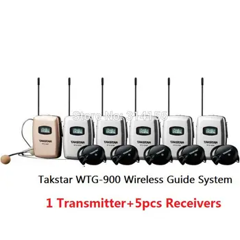 Takstar WTG-900 Digital wireless Tour Guide/Talkback System use for wireless synonous translation ect. 1 transmitter+5 Receiver
Takstar WTG-900 Digital wireless Tour Guide/Talkback System use for wireless synonous translation ect. 1 transmitter+5 Receiver