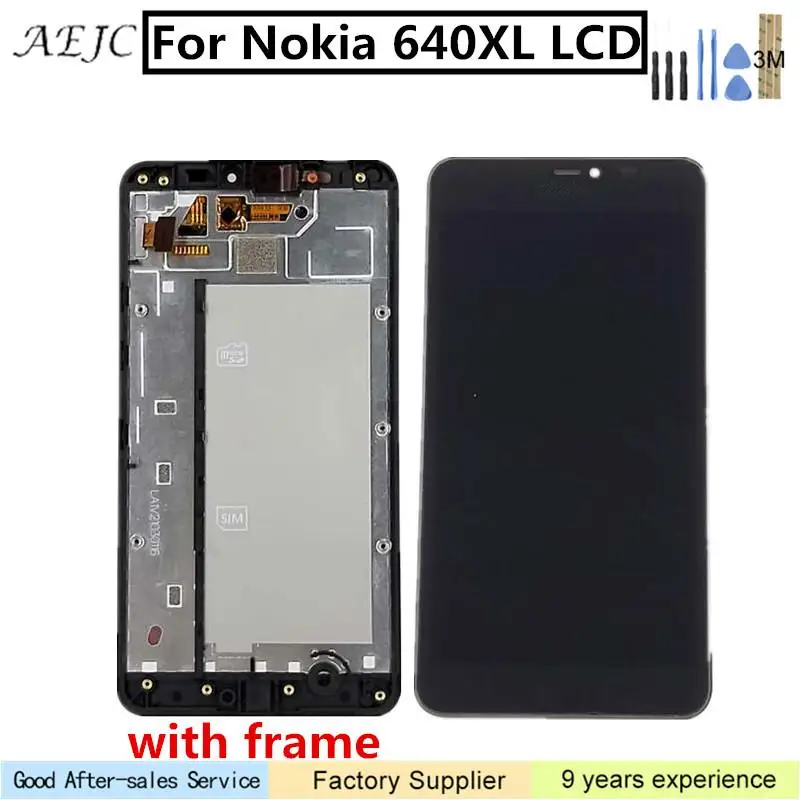 For Nokia Lumia 640XL LCD Display Touch Screen Digitizer Assembly With Frame 5.0inch Screen with 3M Sticker
For Nokia Lumia 640XL LCD Display Touch Screen Digitizer Assembly With Frame 5.0inch Screen with 3M Sticker