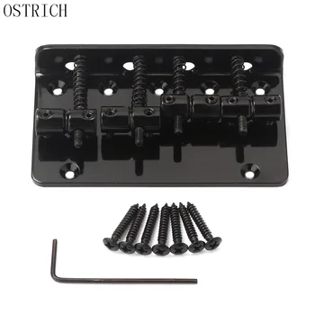 New Popular Ostrich Black Metal 4 String Vintage Bass Bridge For Electric Bass Guitar
New Popular Ostrich Black Metal 4 String Vintage Bass Bridge For Electric Bass Guitar