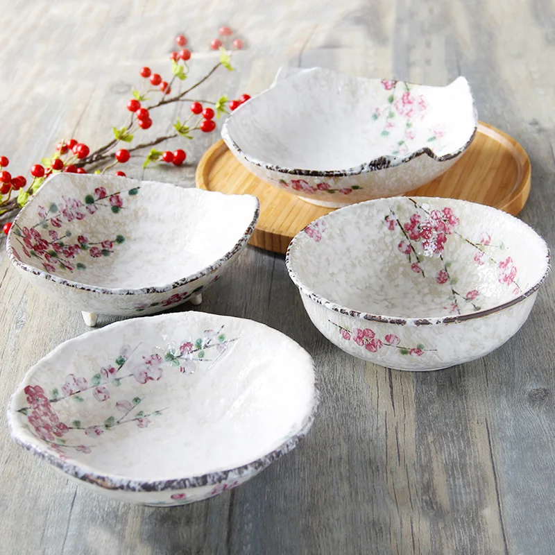 JapanStyle red plum blossom handpaint ceramic bowl porcelan tableware rice bowl SUSHI cold dish snack appetizer bowl under-glaze
JapanStyle red plum blossom handpaint ceramic bowl porcelan tableware rice bowl SUSHI cold dish snack appetizer bowl under-glaze