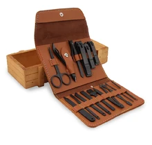 Nouveau 16 en 1 coupe-ongles professionnel en acier inoxydable ciseaux kit de toilettage Art cuticule outils utilitaires coupe-ongles ensemble de manucure(China)