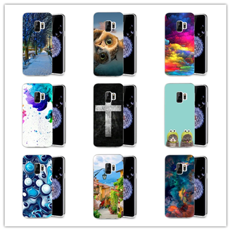 Phone Case For Samsung Galaxy S3 S9 S9Plus S8 Plus S7 edge Note 8 Soft Silicone TPU Ultra Thin Cute Cat Painted Back Cover E069 | Мобильные