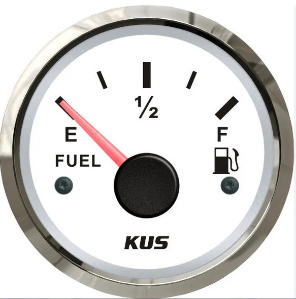 KUS 52mm Fuel level gauge fuel tank gauge 240-33 ohm signal white faceplate for boat yacht universal car truck
KUS 52mm Fuel level gauge fuel tank gauge 240-33 ohm signal white faceplate for boat yacht universal car truck