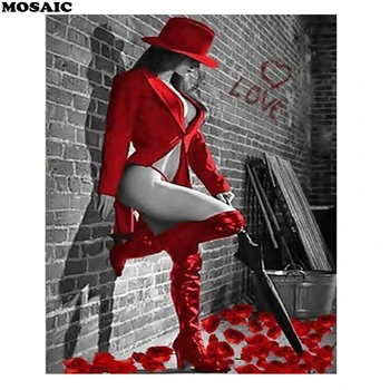 diy 5D Diamond Painting completely Square Embroidery 3d picture red lady Cross Stitch Mosaic diamond Rhinestone painting woman
diy 5D Diamond Painting completely Square Embroidery 3d picture red lady Cross Stitch Mosaic diamond Rhinestone painting woman
