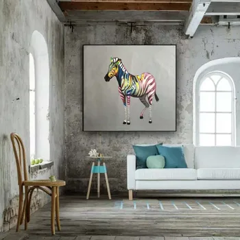 No frame Artist Hand-painted Modern Wall Art Animal Zebra Oil Painting on Canvas
No frame Artist Hand-painted Modern Wall Art Animal Zebra Oil Painting on Canvas