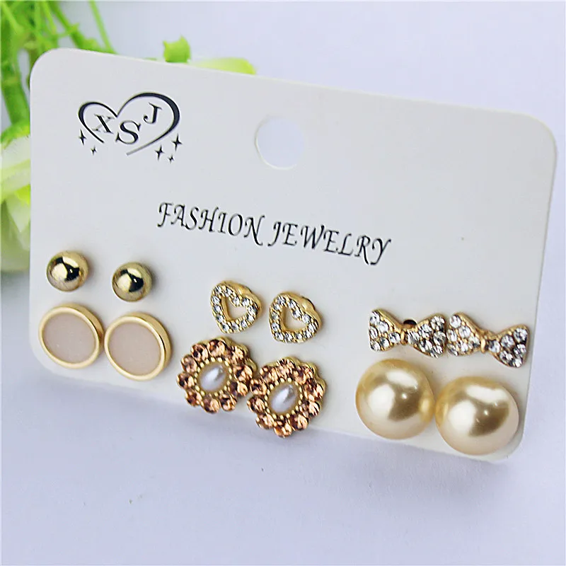 Hot sell new fashion gorgeous women's jewelry wholesale girls birthday party heart ear nail set bow earrings agent shipping
Hot sell new fashion gorgeous women's jewelry wholesale girls birthday party heart ear nail set bow earrings agent shipping