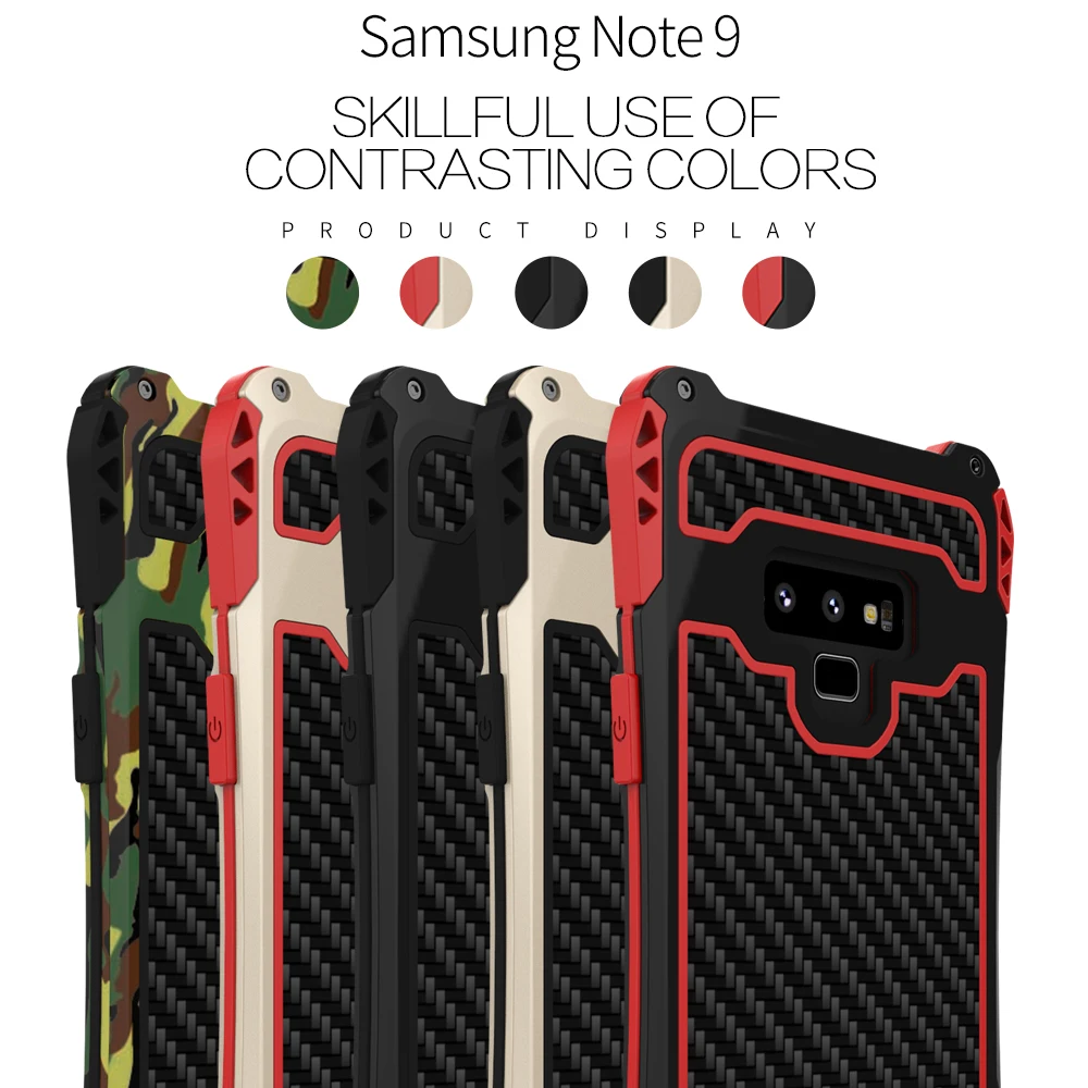 Original R-Just Aluminum Metal Heavy Duty Protection Armor Case Cover Shell Defender Case For Samsung Galaxy Note 9
Original R-Just Aluminum Metal Heavy Duty Protection Armor Case Cover Shell Defender Case For Samsung Galaxy Note 9