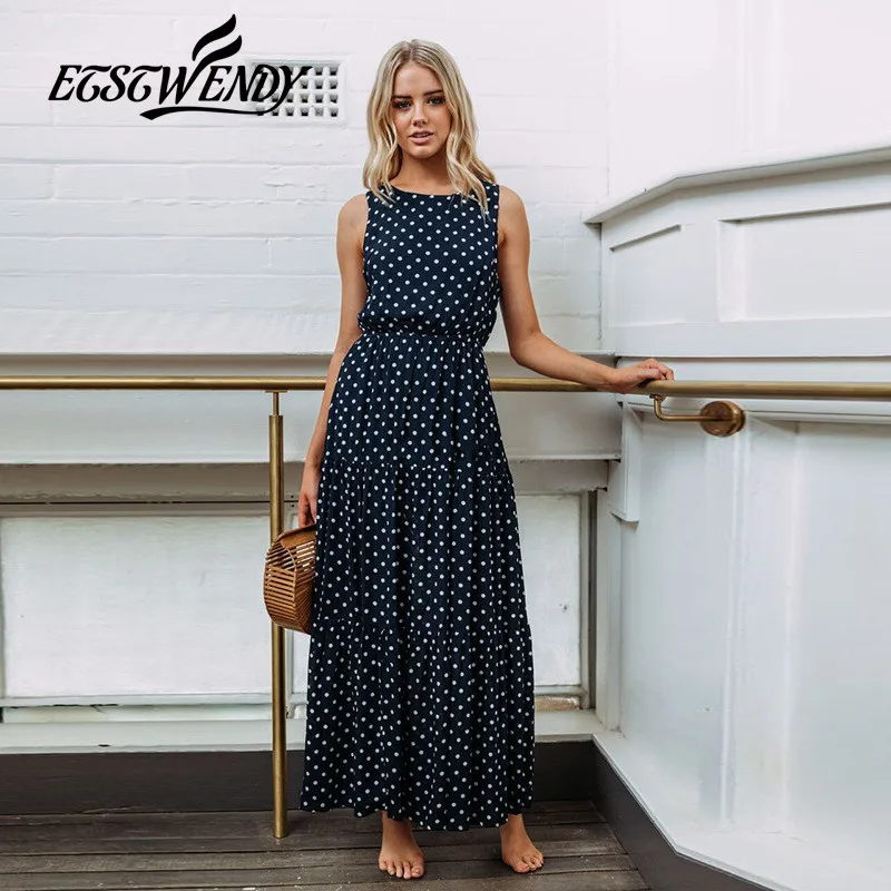 Summer 2019 Women Elegant Maxi Dress O-Neck Sleeveless Casual Black Beach Dress Loose Women Clothes Sexy Long Dresses Vestido
Summer 2019 Women Elegant Maxi Dress O-Neck Sleeveless Casual Black Beach Dress Loose Women Clothes Sexy Long Dresses Vestido