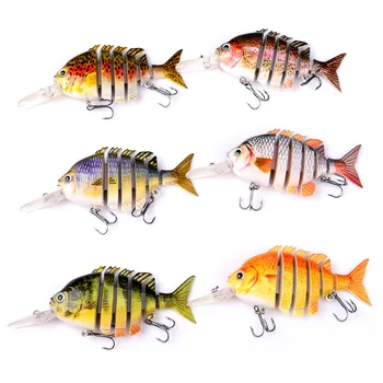 Fishing Lures Jointed Bionic 7 Segments 10cm 15.6g Artificial Lures Perch Walleye Pike Sunfish Hard Bait Fishing Tackle
Fishing Lures Jointed Bionic 7 Segments 10cm 15.6g Artificial Lures Perch Walleye Pike Sunfish Hard Bait Fishing Tackle