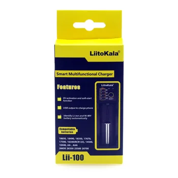 Liitokala Lii-100 1.2V 3.7V 3.2V AA 18650 18350 26650 10440 14500 16340 25500 e-cigarette NiMH lithium battery charger+5V 2A
Liitokala Lii-100 1.2V 3.7V 3.2V AA 18650 18350 26650 10440 14500 16340 25500 e-cigarette NiMH lithium battery charger+5V 2A
