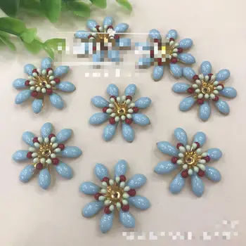 100pc Blue Drip Oil Metal Buttons For Clothing Flatback Flower Button Decorative Handmade Diy Jewelry Hair Accessories Materials
100pc Blue Drip Oil Metal Buttons For Clothing Flatback Flower Button Decorative Handmade Diy Jewelry Hair Accessories Materials
