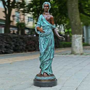 Large Classical Bronze Sculpture Young Woman Statue Garden Outdoor Decoration
Large Classical Bronze Sculpture Young Woman Statue Garden Outdoor Decoration