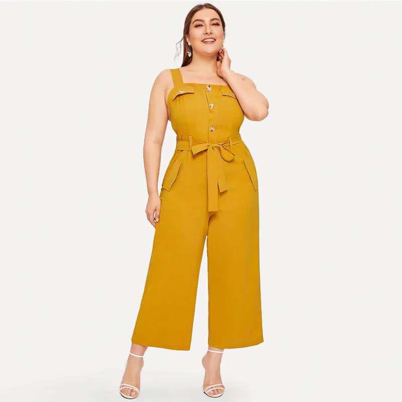 Fashion Office Lady Jumpsuits Romper Sleeveless One Piece Overalls for Women Spaghetti Strap Female Streetwear
Fashion Office Lady Jumpsuits Romper Sleeveless One Piece Overalls for Women Spaghetti Strap Female Streetwear