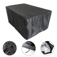 Black 210D Oxford Cloth Garden Patio Table Chair Cover Waterproof Outdoor Furniture Dustproof Protective Cover Garden Supplies image