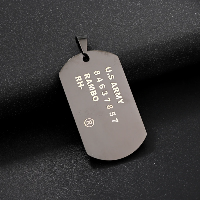 1pc Black Stainless Steel Army Tag Men Women Necklace Pendant Punk Metal Dog Tags Chain Necklaces Couple Jewelry Gift N573
1pc Black Stainless Steel Army Tag Men Women Necklace Pendant Punk Metal Dog Tags Chain Necklaces Couple Jewelry Gift N573