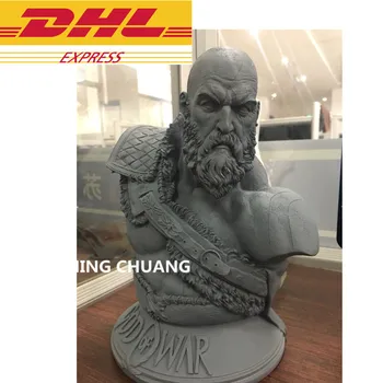 

God Of War Statue Kratos Ghost Of Sparta Bust Head Portrait Cratos Son Of Zeus Resin Action Figure Collectible Model Toy J320