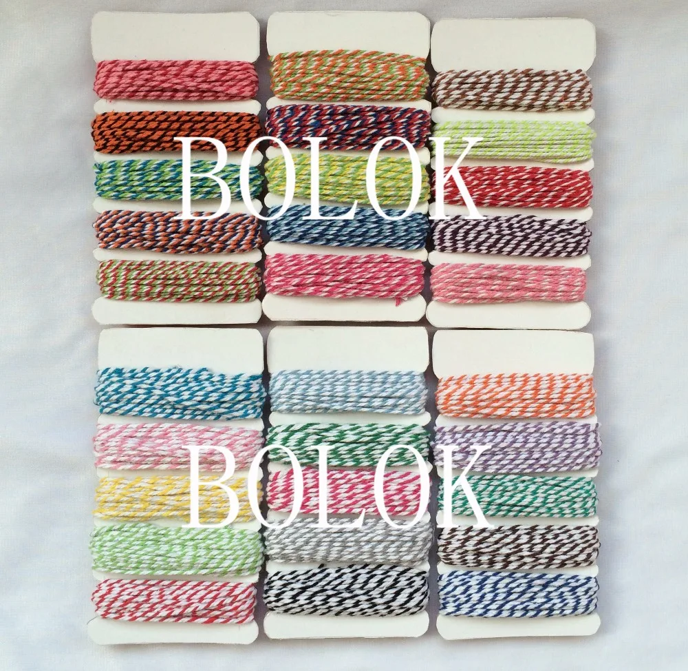 12packs/lot 30 mix color Double Cotton bakers Twine for DIY Craft gift Packing,card packing 5 color per card
12packs/lot 30 mix color Double Cotton bakers Twine for DIY Craft gift Packing,card packing 5 color per card