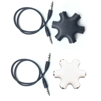 10pcs 3.5mm 1 in 5 couples audio adapter Headset Headphone Earphone Splitter with black line For pad Phone Android Mobile MP3/4
10pcs 3.5mm 1 in 5 couples audio adapter Headset Headphone Earphone Splitter with black line For pad Phone Android Mobile MP3/4