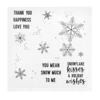 Snowflake Silicone DIY Clear Stamps Scrapbooking for Photo Album Paper Card Art Crafts Decor Scrapbook Paper Stamps Craft
Snowflake Silicone DIY Clear Stamps Scrapbooking for Photo Album Paper Card Art Crafts Decor Scrapbook Paper Stamps Craft