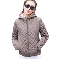 Autumn 2017 Parkas Basic Jackets Female Women Winter Plus Velvet Lamb Hooded Coats Cotton Winter Jacket Womens Outwear coat image