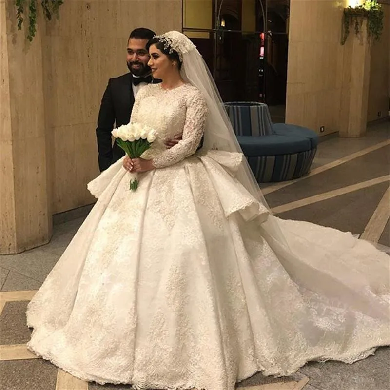 Luxury Beaded Lace Ball Gown Wedding Dresses Sequined Long Sleeves Bridal Gowns Court Train Appliqued Plus Size Vestido De Novia
Luxury Beaded Lace Ball Gown Wedding Dresses Sequined Long Sleeves Bridal Gowns Court Train Appliqued Plus Size Vestido De Novia