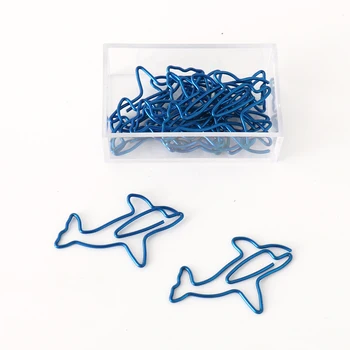 15pcs/box Cartoon Shape Metal Paper Clips Kawaii Dolphin Shaped Binder Clips Photos Tickets Notes Letter Paper Clip Stationery
15pcs/box Cartoon Shape Metal Paper Clips Kawaii Dolphin Shaped Binder Clips Photos Tickets Notes Letter Paper Clip Stationery