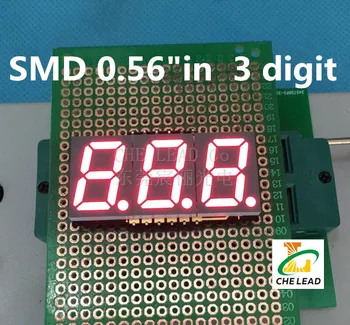 0.56" 0.56in SMD digital tube Common ANODE RED 3 digit LED Display Module 0.56 inch 7 Segment 3 Digital LED Display
0.56" 0.56in SMD digital tube Common ANODE RED 3 digit LED Display Module 0.56 inch 7 Segment 3 Digital LED Display