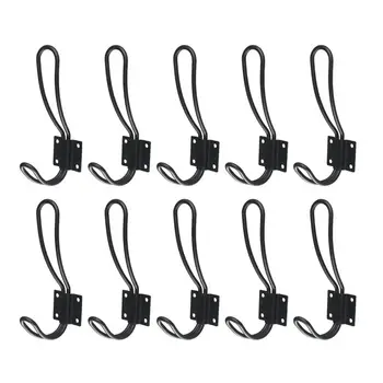 10 Pcs Clothes-Hook Wall Mounted Black Durable Towel Hooks With Screws For Bedroom
10 Pcs Clothes-Hook Wall Mounted Black Durable Towel Hooks With Screws For Bedroom