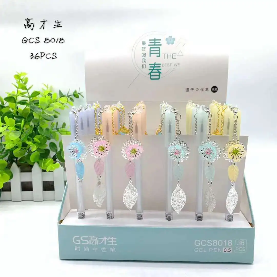 36pcs Kawaii Gel Pens Small flower leaf pendant black gel ink pens pens for writing Cute stationery office school supplies 0.5mm
36pcs Kawaii Gel Pens Small flower leaf pendant black gel ink pens pens for writing Cute stationery office school supplies 0.5mm