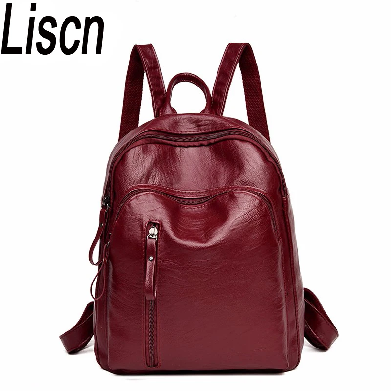 Fashion PU Leather Women Backpack Solid School Bags For Teenager Girls Large Capacity Casual Women Blackpack Mochila
Fashion PU Leather Women Backpack Solid School Bags For Teenager Girls Large Capacity Casual Women Blackpack Mochila